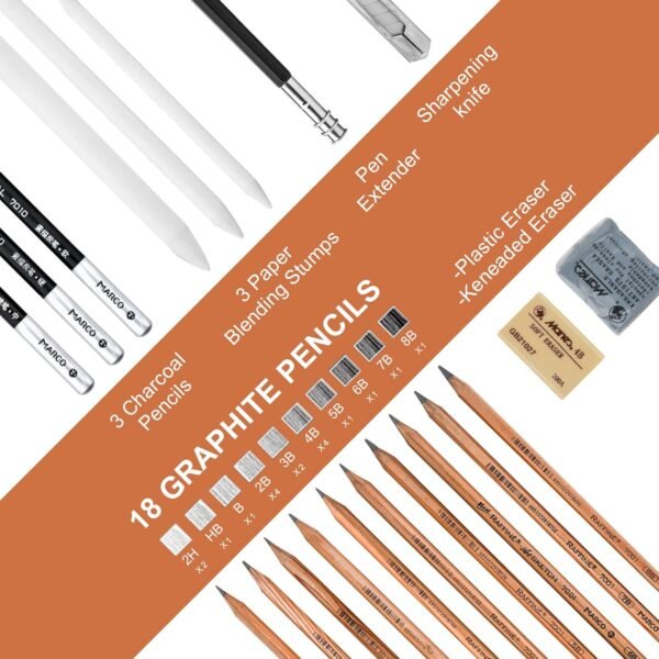 Professional Sketching Pencil Set - Image 3